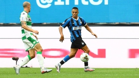 Alexis Sánchez formó dupla ofensiva con Romelu Lukaku en el duelo ante Sassuolo