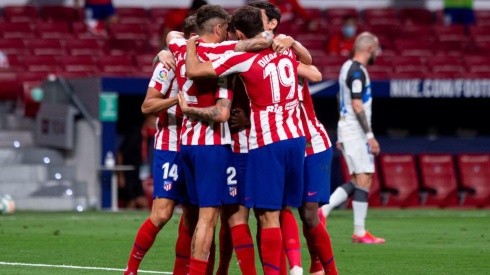 Atlético Madrid celebró en casa ante Alavés por la Liga