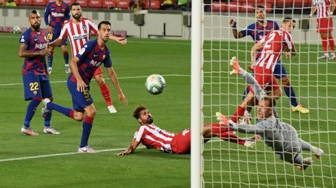 Vidal y Barcelona frente al Atlético Madrid.