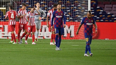 Vidal contra el Atlético.