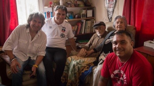 Luis Fernando Araya visitado por el Club Social de Colo Colo