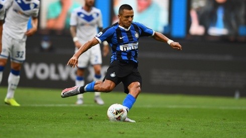 Alexis Sánchez acumula dos goles y cuatro asistencias en el Inter. La mitad del registro la obtuvo ante Brescia