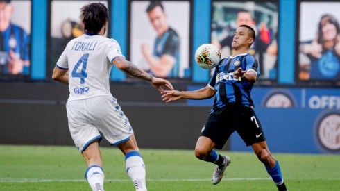 Alexis Sánchez jugó un gran partido en la victoria de Inter ante Brescia