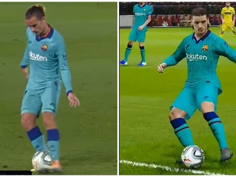 Barcelona recrea el golazo de Griezmann al Villarreal en el PES 2020