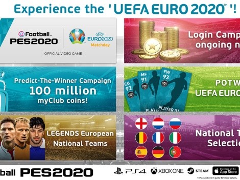 El evento de la EURO 2020 llega a PES 2020 con regalos y competiciones