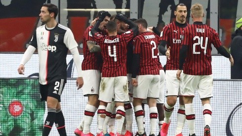 Milan y Zlatan Ibrahimovic celebran ante la Juventus de Cristiano Ronaldo.