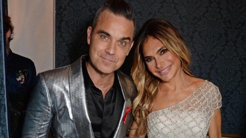 Robbie Williams y Ayda Field.
