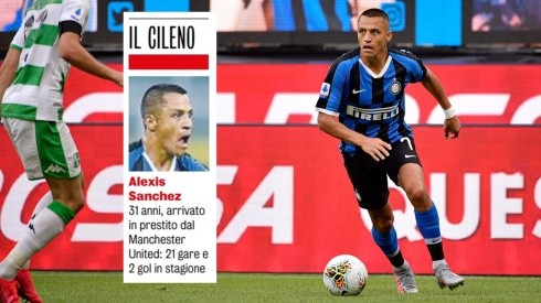Alexis Sánchez se anuncia como titular para la visita de Inter al Verona de este jueves
