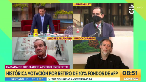 [VIDEO] Julio César Rodríguez deja sin palabras a senador Andrés Allamand