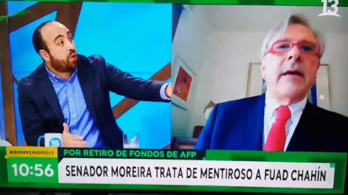 Iván Moreira y Fuad Chahín tuvieron un debate caliente en Bienvenidos.