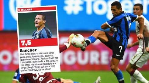 Alexis Sánchez fue escogido como figura en la victoria de Inter sobre Torino por una nueva jornada de la Serie A