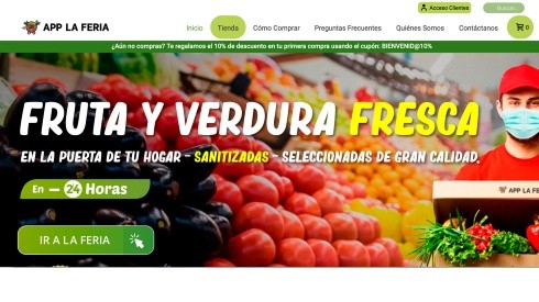 App La Feria te lleva las mejores frutas y verduras hasta la puerta de tu casa