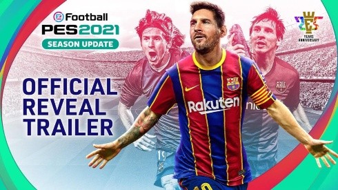 eFootball PES 2021 con Messi en la portada