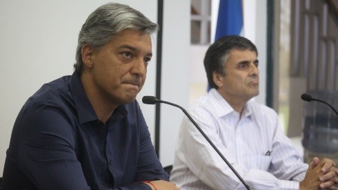 El presidente de la ANFP, Sebastián Moreno, y el jefe médico Fernando Yáñez, han encabezado al fútbol en su relación con los ministerios