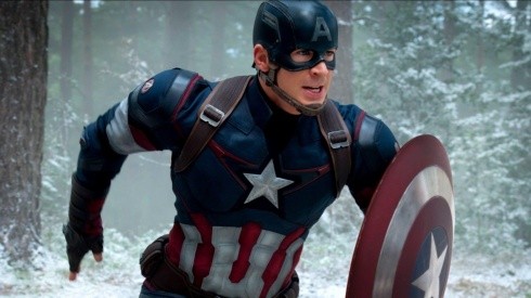 Chris Evans como el Capitán America en "Avengers: Age of Ultron".