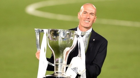 Zinedine Zidane celebró la obtención de su título número 11 al mando del Real Madrid.