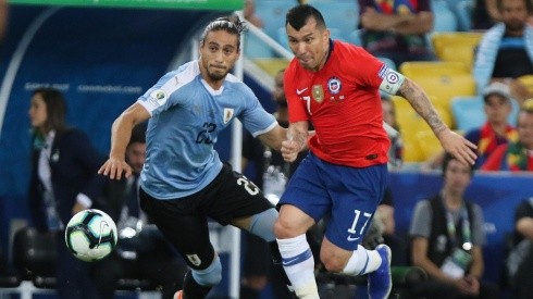 Chile y Uruguay en Copa América 2019.