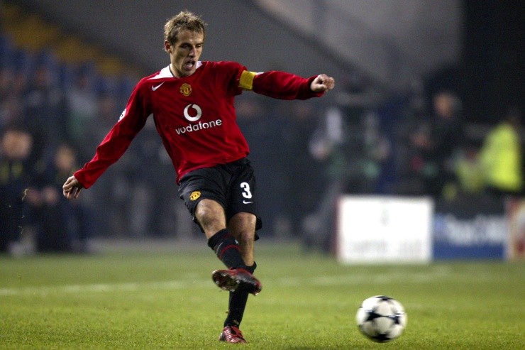 Phil Neville jugó desde 1995 a 2005 en el Manchester United y ganó una Champions League (1999)