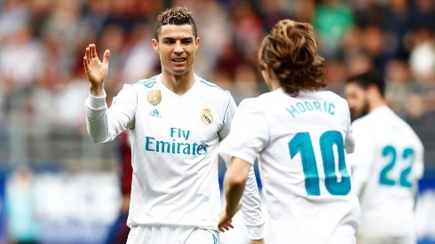 Cristiano Ronaldo y Luka Mödric juntos en el Real Madrid