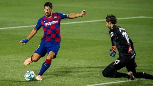 Luis Suárez frente al Espanyol