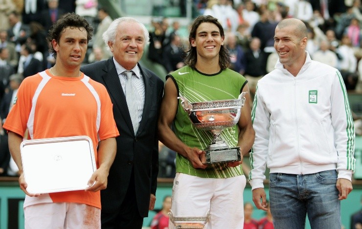 Mariano Puerta perdió la final de Roland Garros 2005 por 6-7 (6-8), 6-3, 6-1 y 7-5 ante Rafael Nadal.