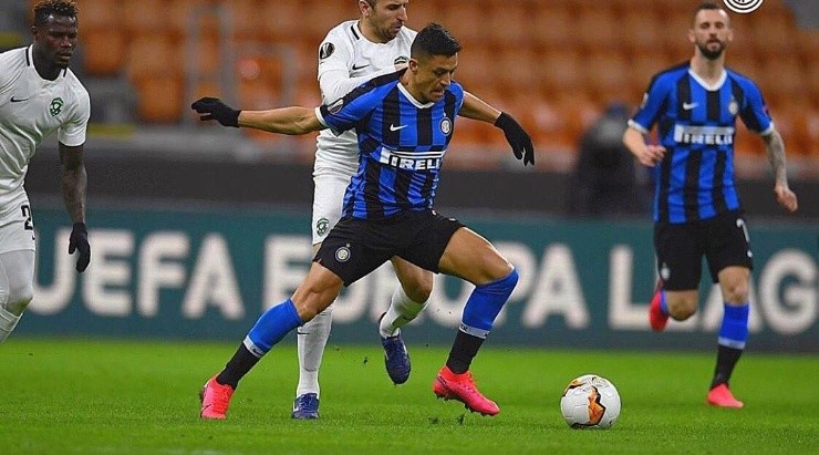 Inter espera que Alexis Sánchez tenga la llave para la clasificación de Inter en la Europa League, este miércoles ante Getafe (Inter)