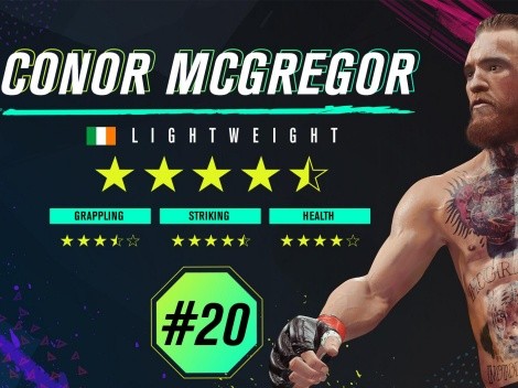 Conor McGregor está en el Top 20 de los mejores peleadores del UFC 4