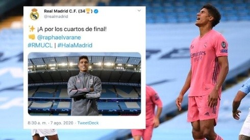 El recontramufazo del Real Madrid: tuit con Varane en la antesala