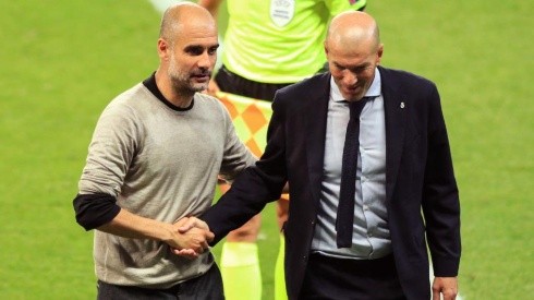 Un lindo momento se vivió entre Pep y Zidane