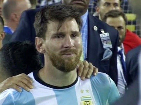 Llanto desolador y renuncia: Así fue la final de Messi con Chile en 2016
