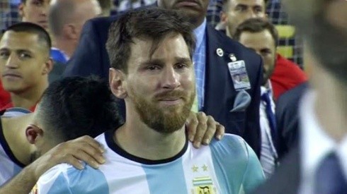 Messi y una imagen que dio la vuelta al mundo.