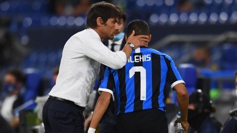 Antonio Conte y Alexis Sánchez en el Inter.