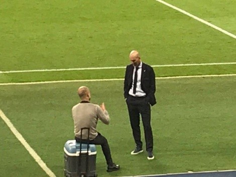 Guardiola revela qué le dijo a Zidane en la foto que se hizo viral