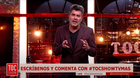 Juan Carlos "Pollo" Valdivia en su programa "Toc Show", de TV+.
