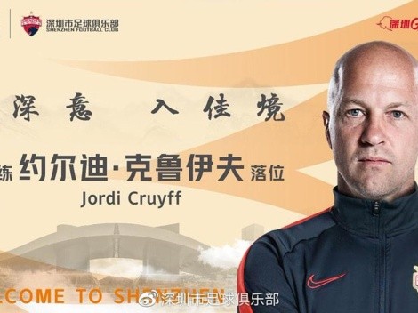 Jordi Cruyff es el nuevo DT del Shenzhen FC de China