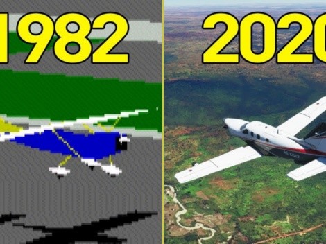Mira la espectacular evolución de Microsoft Flight Simulator