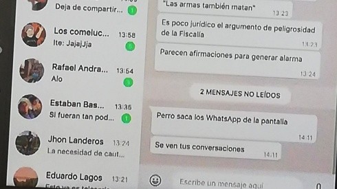 "Perro, saca los WhatsApp de la pantalla": El chascarro del abogado de Calderón