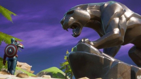 Fortnite pone una estatua de Black Panther