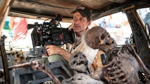 El director Zack Snyder en medio de las filmaciones de "Army of the Dead".