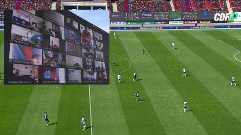 Las pantallas estilo NBA de la U en el superclásico frente a Colo Colo.