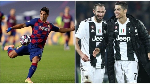 Luis Suárez listo para ser compañero de Giorgio Chiellini y Cristiano Ronaldo en la Juventus.