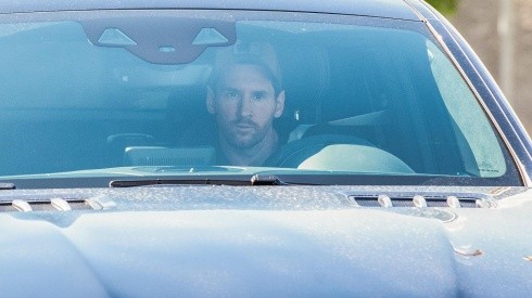 Lionel Messi en su "regreso" al Barcelona.