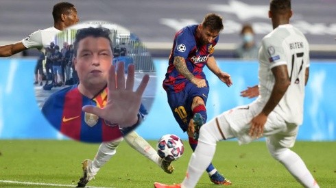 Messi y su fanático hincha.