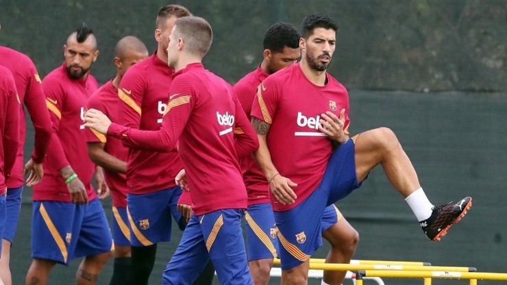 Vidal entrena con el Barcelona Vidal entrena con el Barcelona
