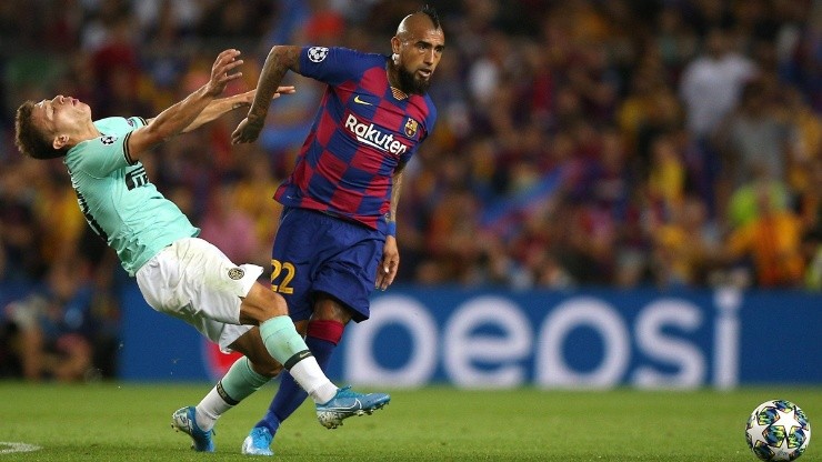 Arturo Vidal en el Barcelona Arturo Vidal en el Barcelona