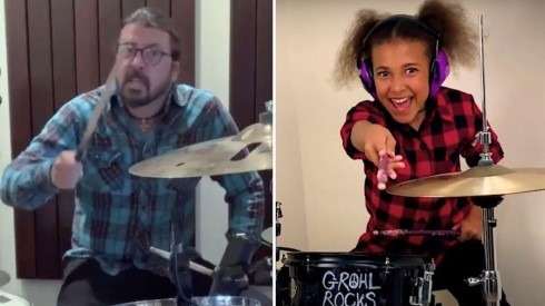 Dave Grohl escribe canción a niña que lo desafió a un duelo de batería