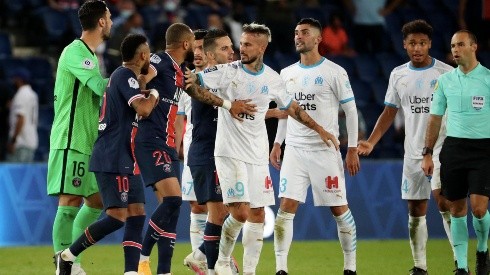 La bataola desatada entre los jugdores del PSG y el Marsella