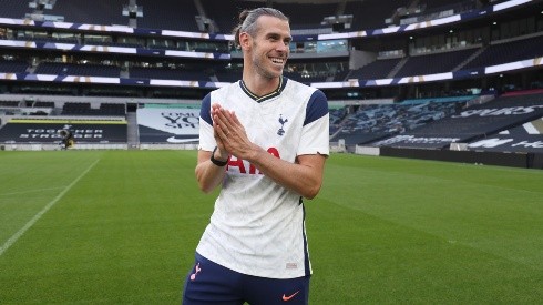 Gareth Bale en su presentación con el Tottenham