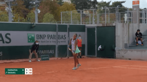 Daniela Seguel no se pudo meter al cuadro en Roland Garros