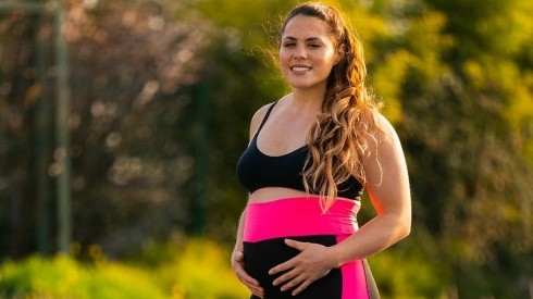 La atleta nacional mantuvo "en secreto" su embarazo.